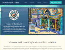 Tablet Screenshot of bluewatertacogrill.com